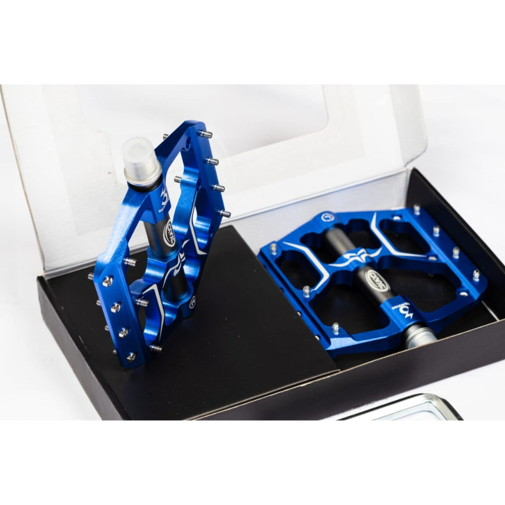 Pedales de plataforma ciclismo Azul